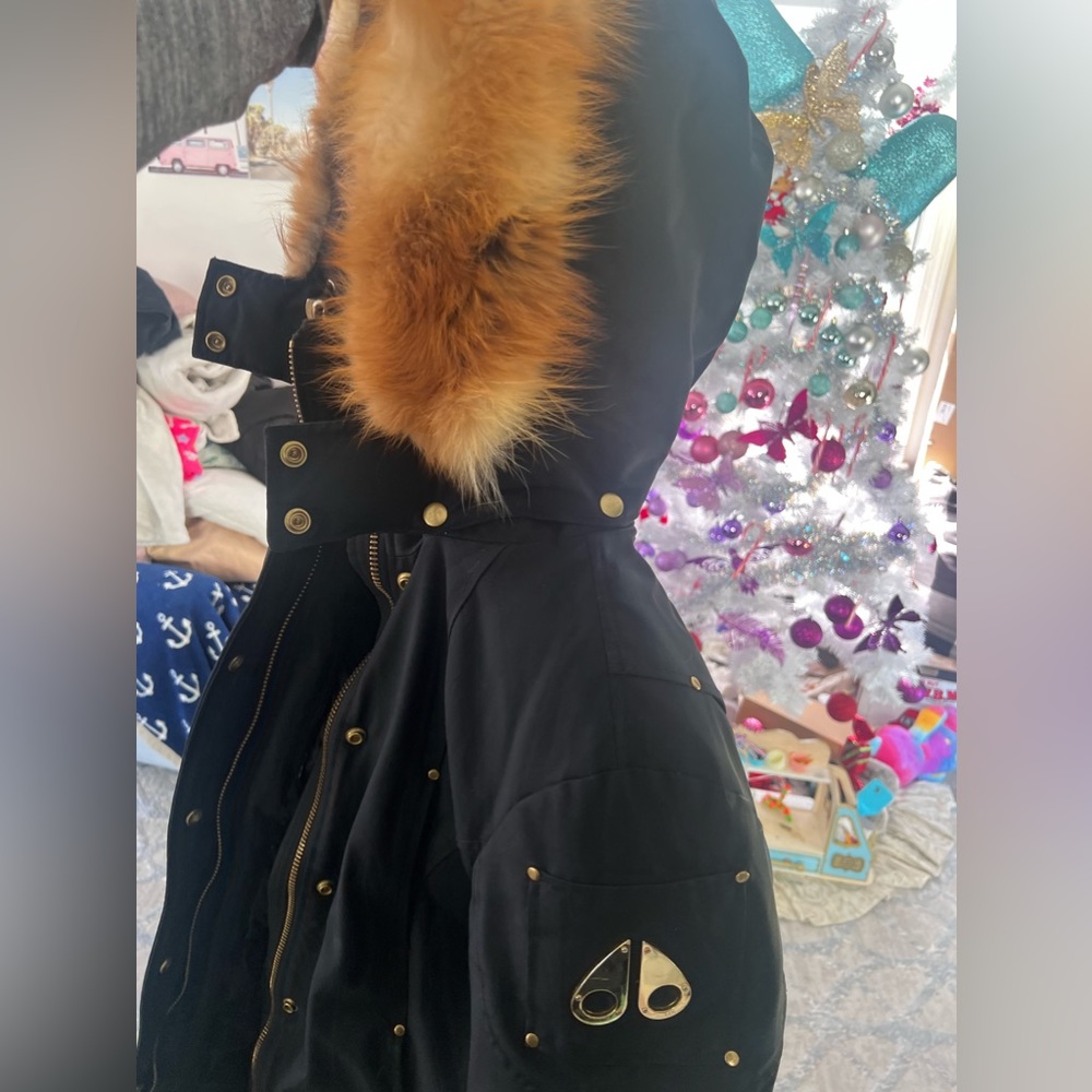 Moose knuckles jacket gold and black
